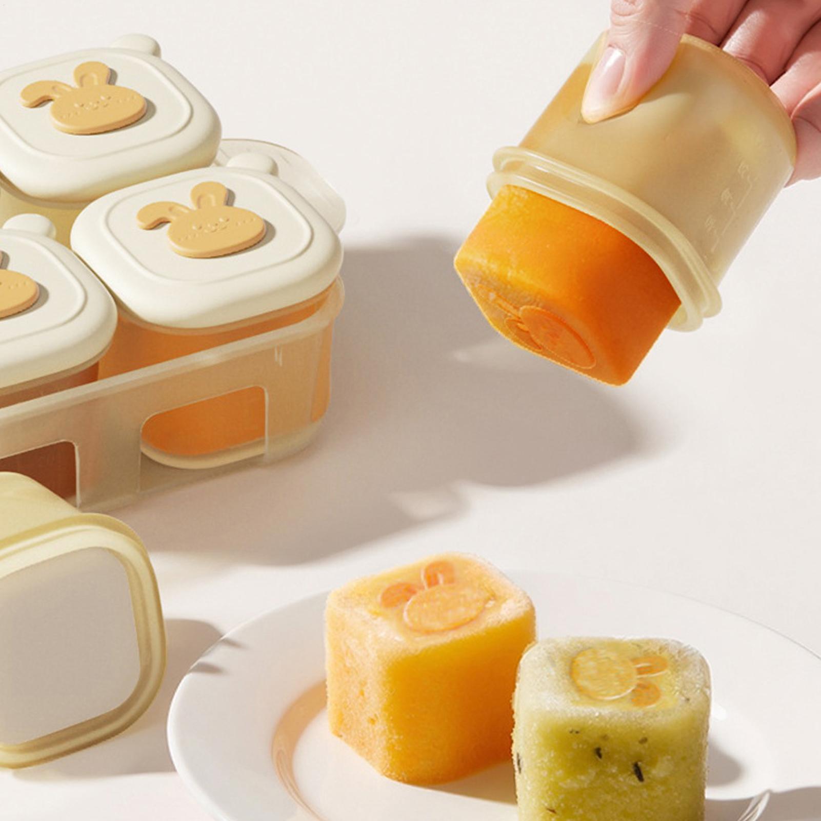 Baby Food Freezer Tray - Kubusvormige diepvriesbak voor kinderen, yoghurtbakje, voedselcontainer