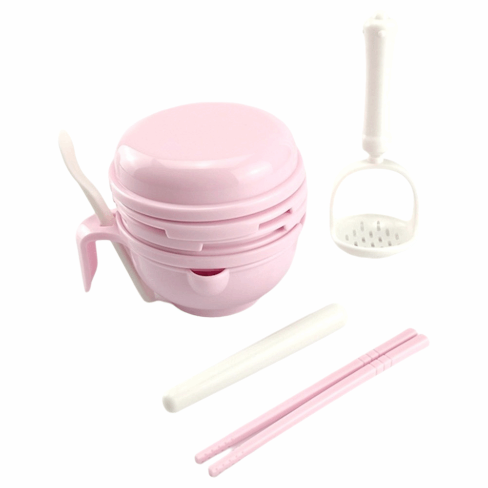 Baby Food Grinding Bowl - Effen kleur Babyvoeding Maalkom Handgemaakte multifunctionele