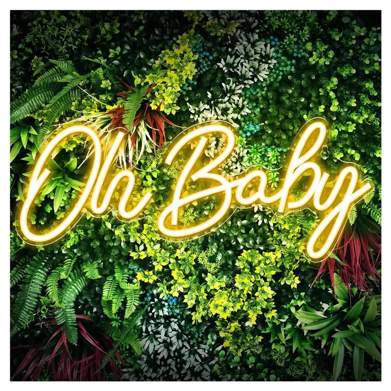 Baby Food Restaurant - Oh Baby Neonborden voor wanddecoratie Licht