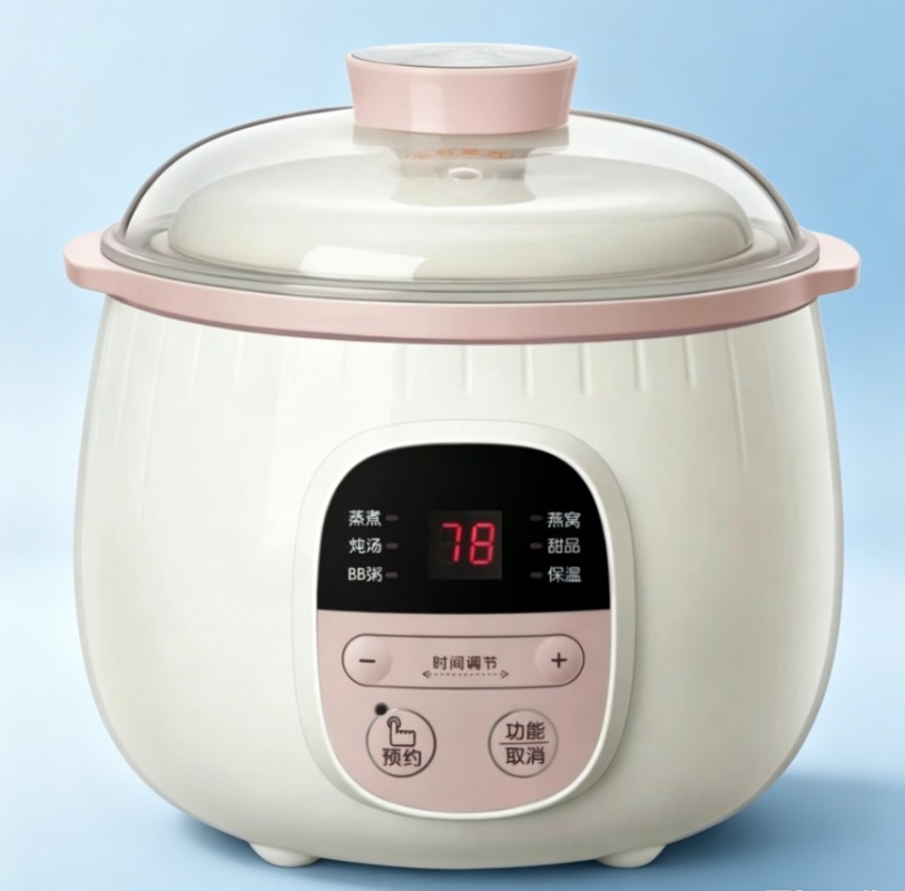 Baby Food Steamer - 0.8L Baby Pap Maker Automatische Keramische