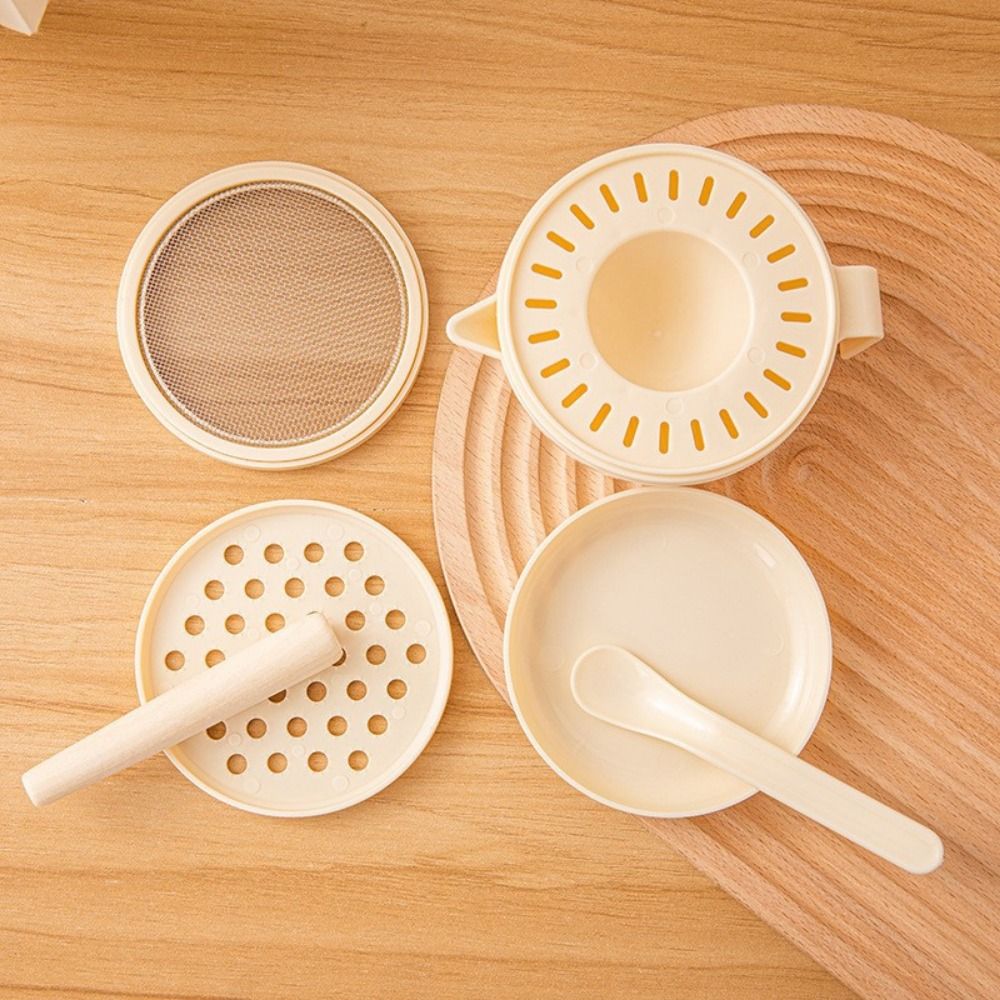 Baby Food Grinding Bowl - 7-delige draagbare voedselmaler set, citruspers, voedselveilige