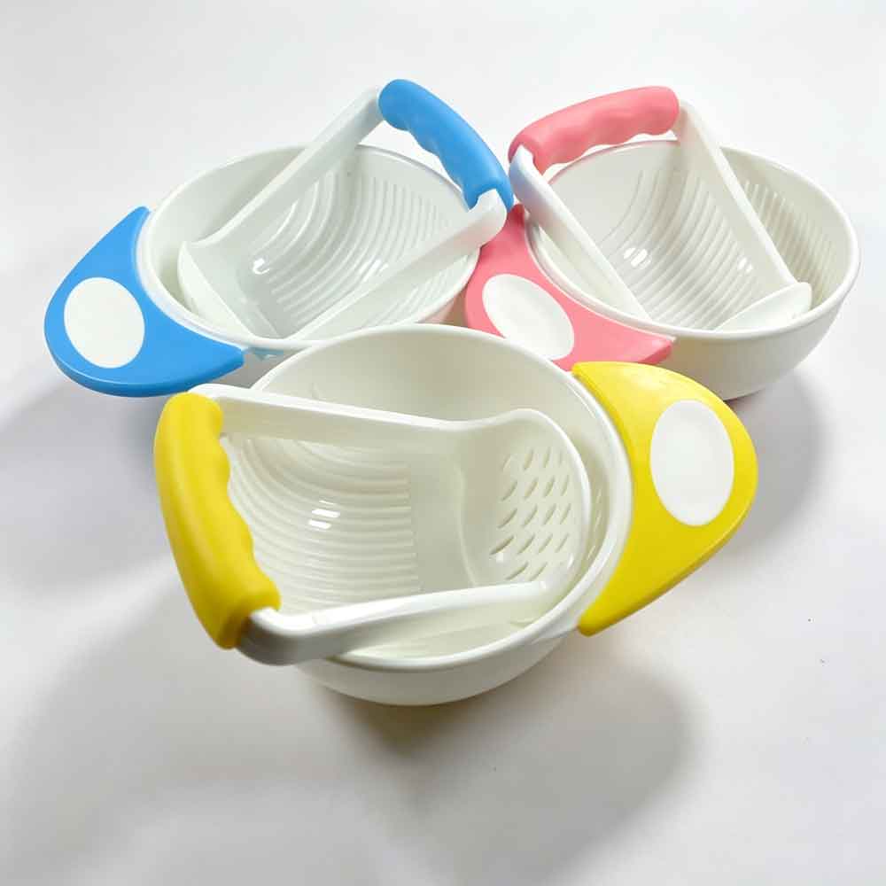 Baby Food Grinding Bowl - Babyvoedingskom Baby Leren Babyvoedingsmolens Kindergerechten Maalkom