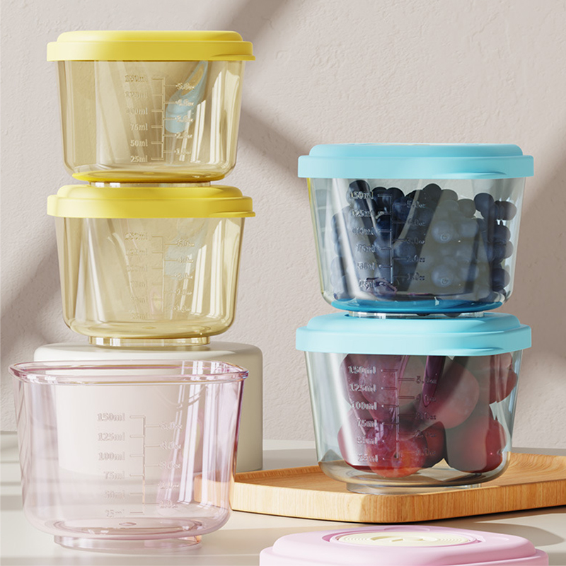 Baby Food Zone - 6-delige opslagcontainers voor babyvoeding - PP-materiaal,