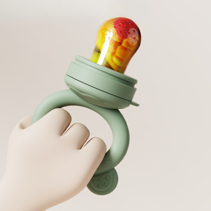 Baby Food Vegetables - Babyfopspeen Fruit Feeder Met Cover Siliconen