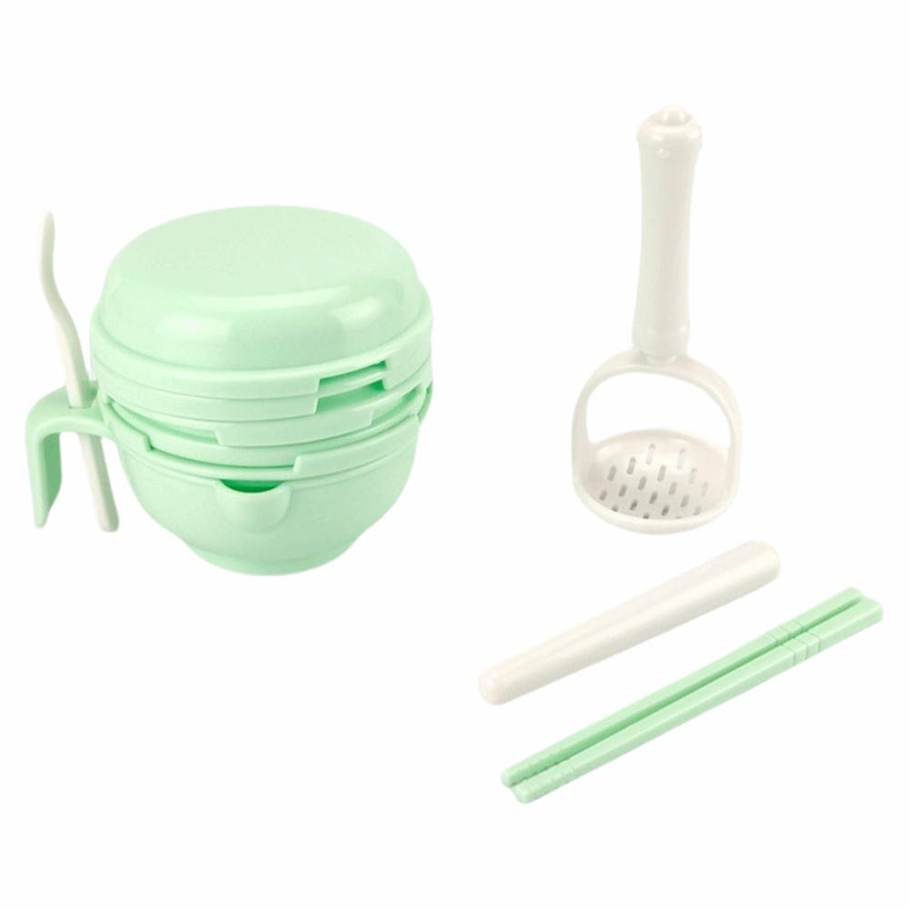 Baby Food Grinding Bowl - Effen kleur Babyvoeding Maalkom Multifunctioneel Gemakkelijk