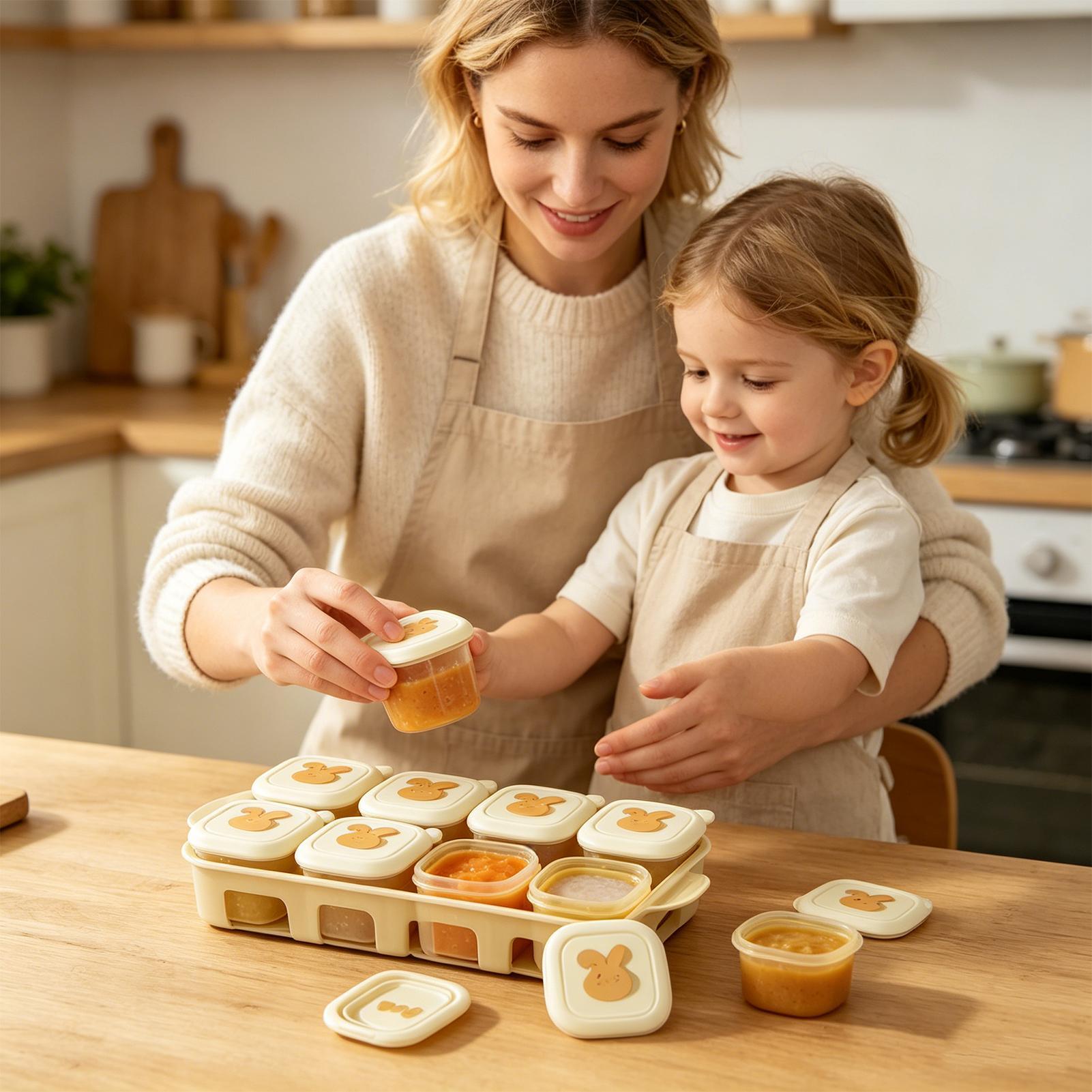 Kubusvormige diepvriesbak voor - Baby Food Freezer Tray recensie en prijs