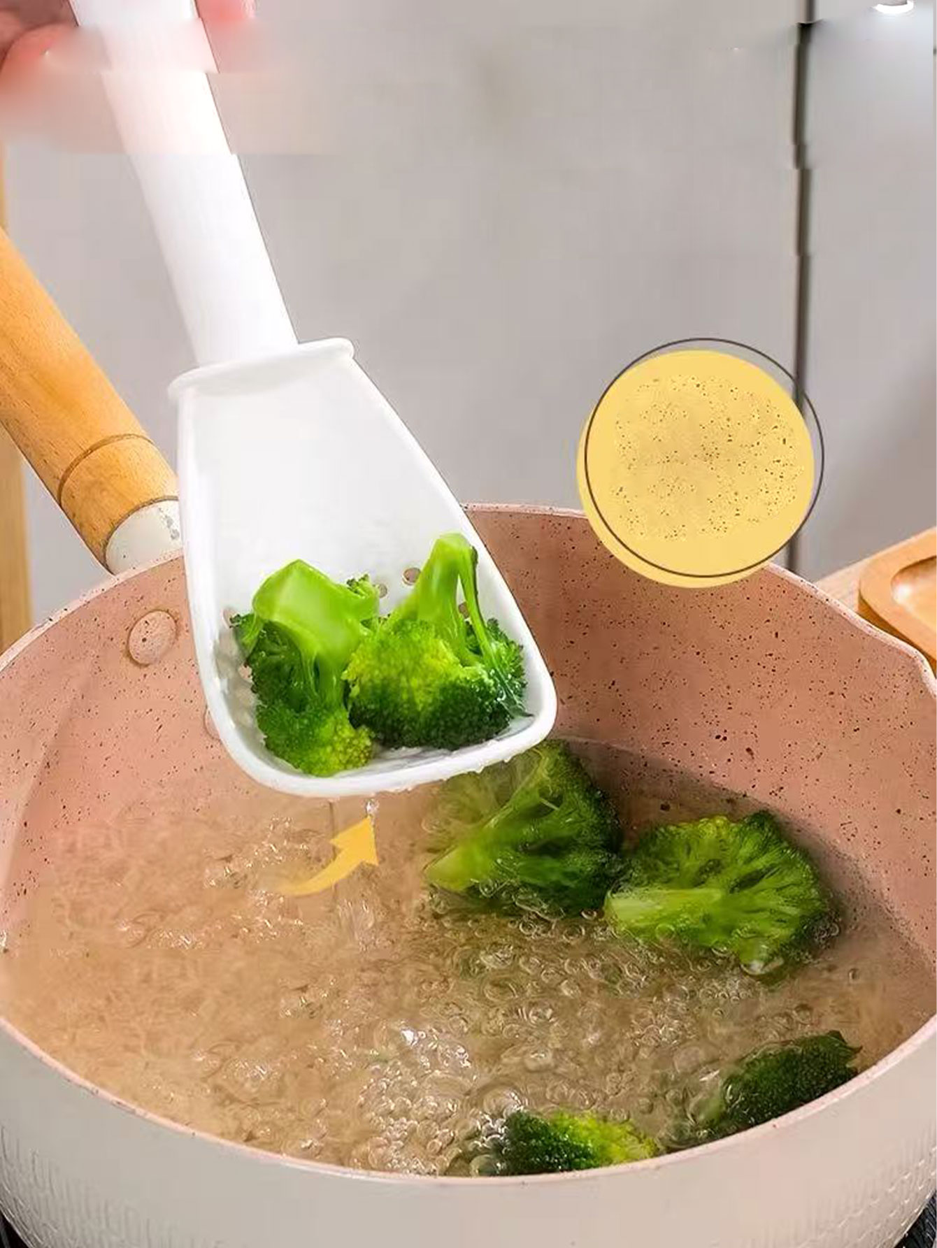 Multifunctionele kooklepel, vo - Baby Food Strainer recensie en prijs
