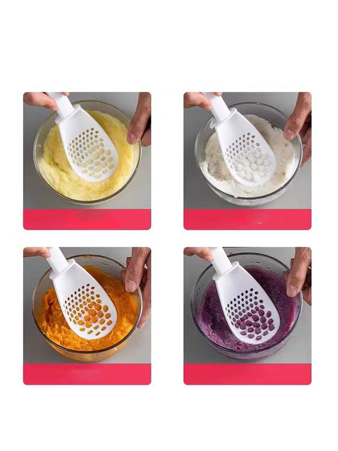Multifunctionele kooklepel, vo - Baby Food Strainer recensie en prijs