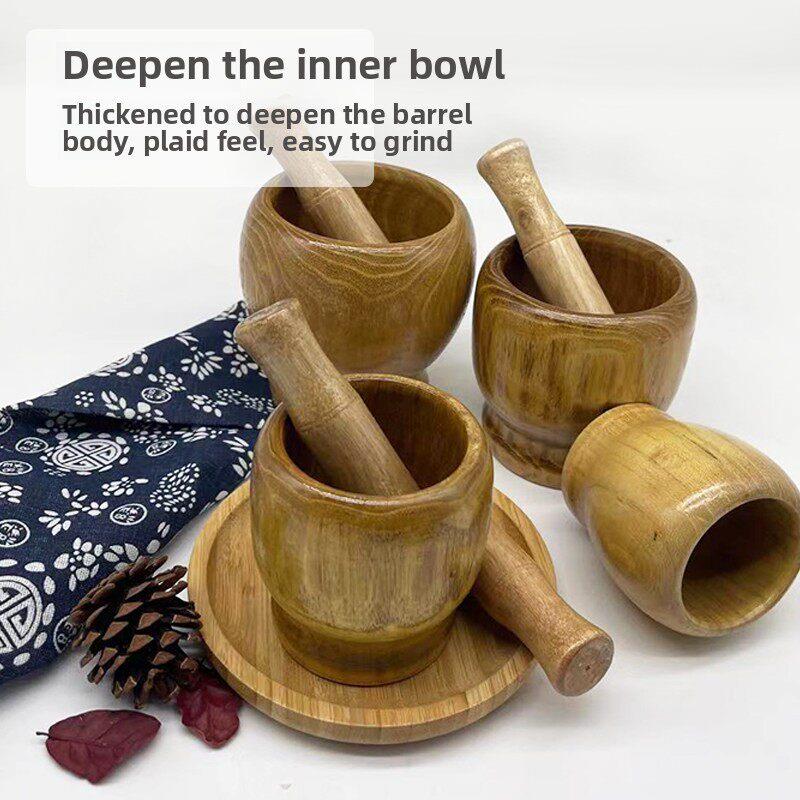 Kleine houten vijzel en stampe - Baby Food Grinding Bowl recensie en prijs