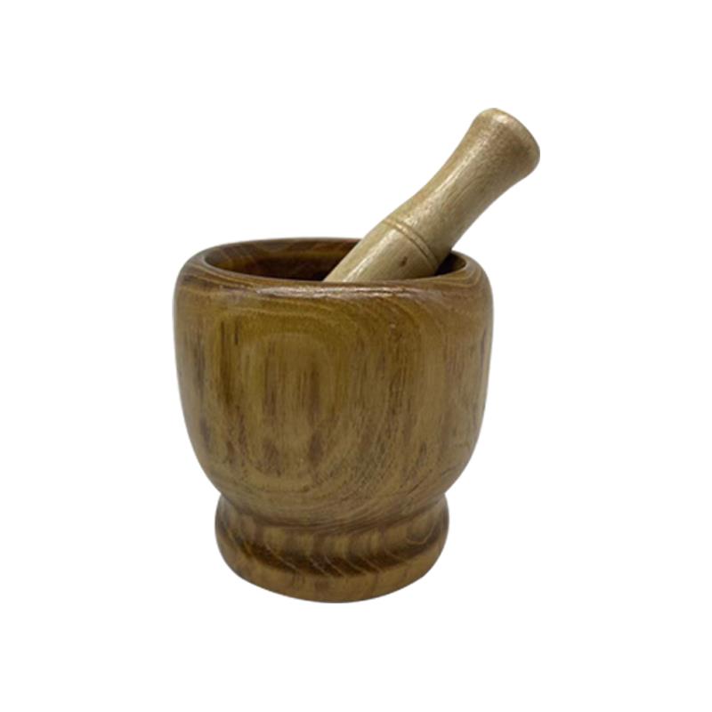 Kleine houten vijzel en stampe - Baby Food Grinding Bowl recensie en prijs