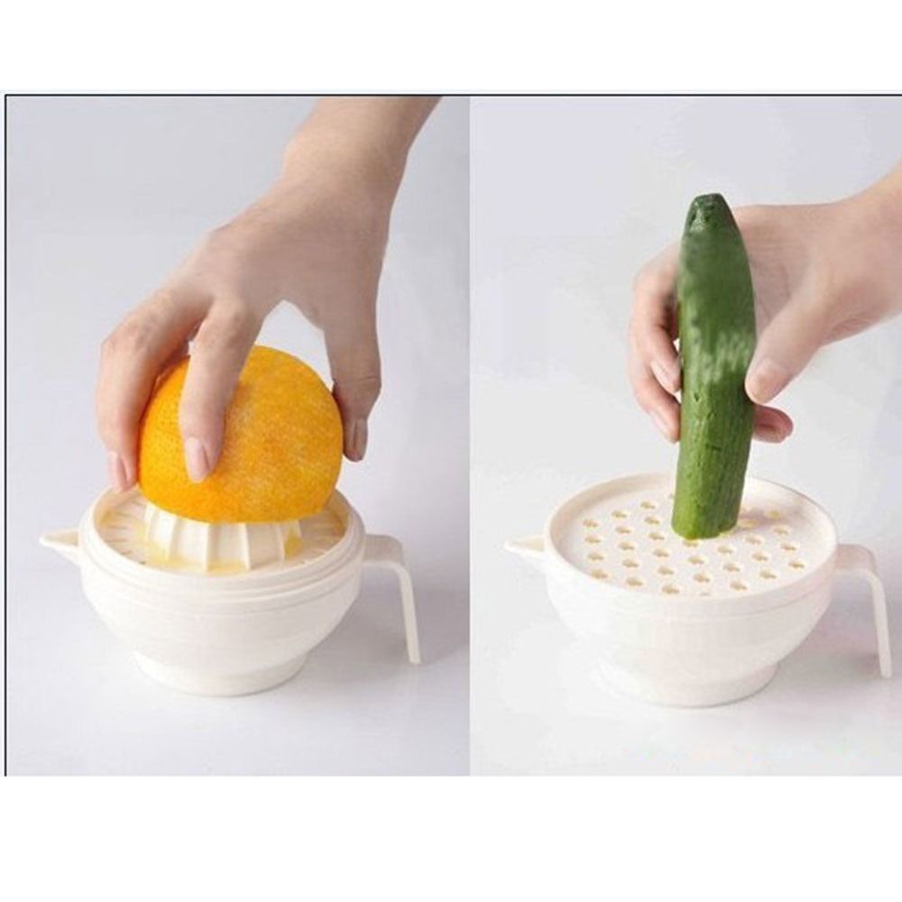 7-delige draagbare voedselslij - Baby Food Grinding Bowl recensie en prijs