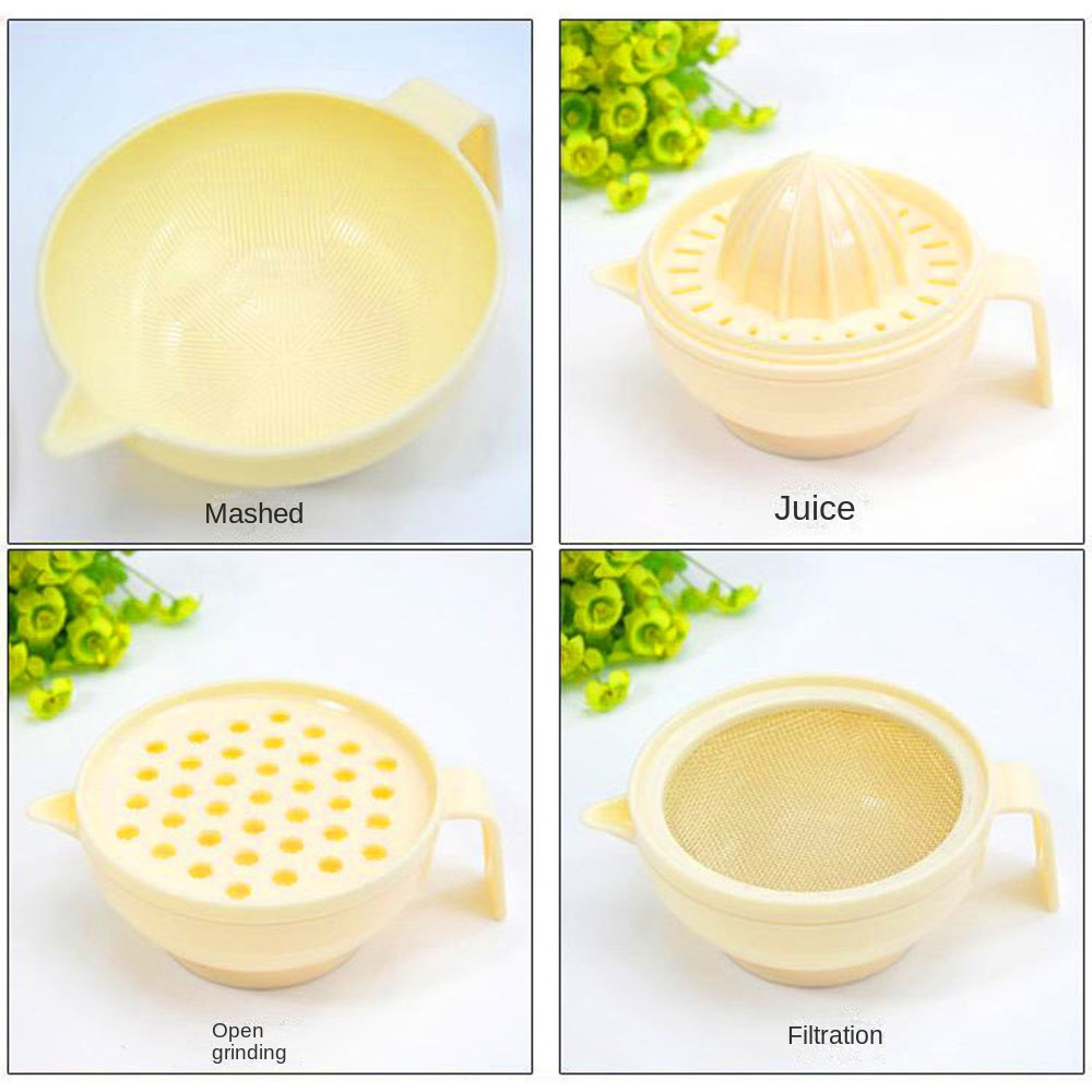 7-delige draagbare voedselslij - Baby Food Grinding Bowl recensie en prijs
