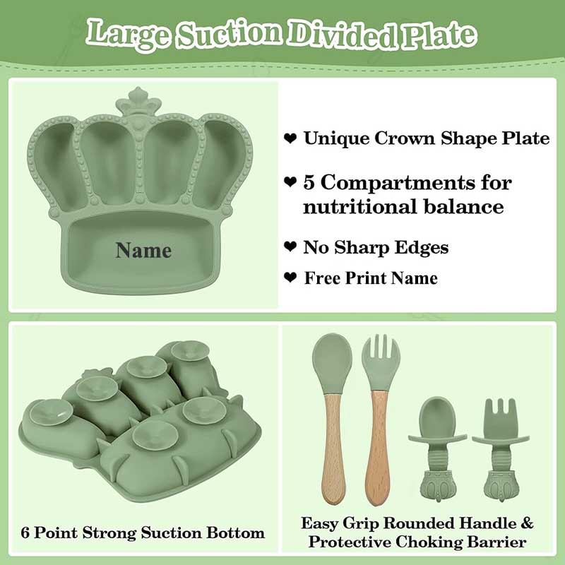 Gepersonaliseerde Naam Baby Vo - Baby Food Utensils Set recensie en prijs