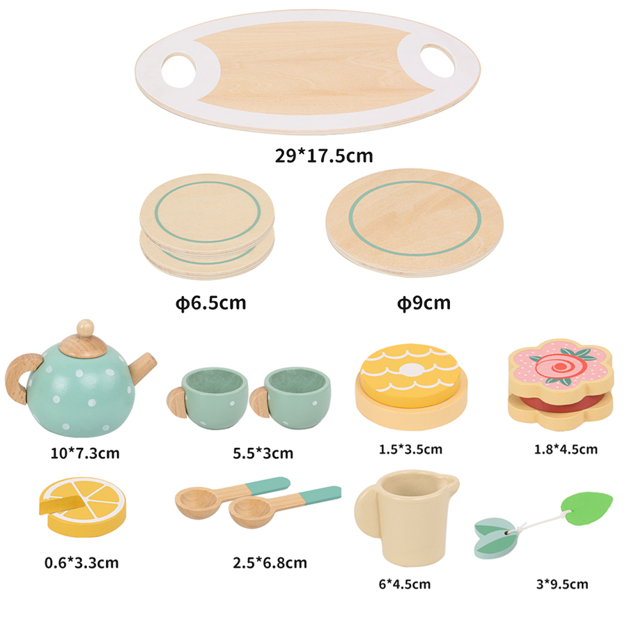 Houten Afternoon Tea Set Speel - Baby Food Under 1 Year recensie en prijs