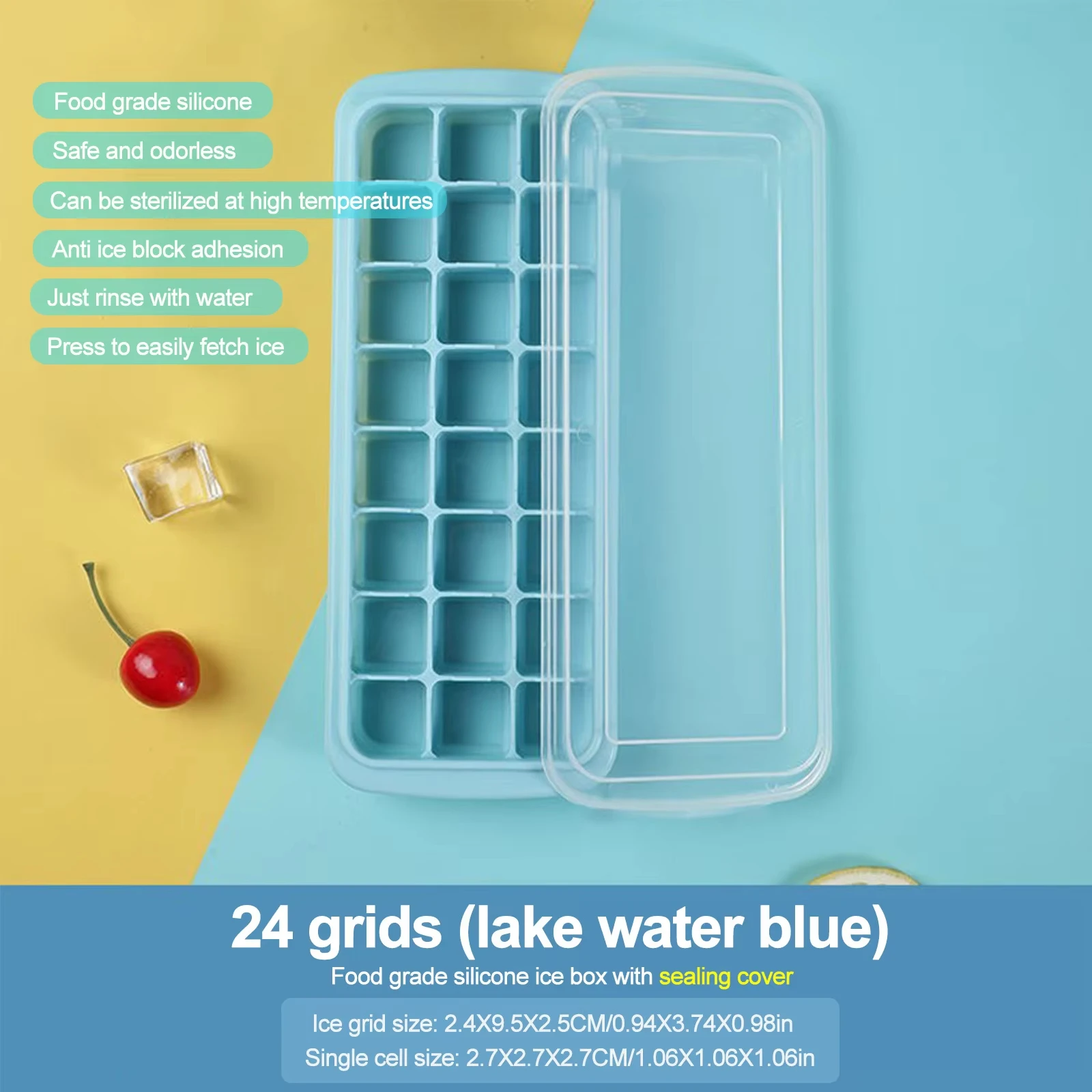 Siliconen ijsblokjesbakje met  - Baby Food Freezer Tray recensie en prijs