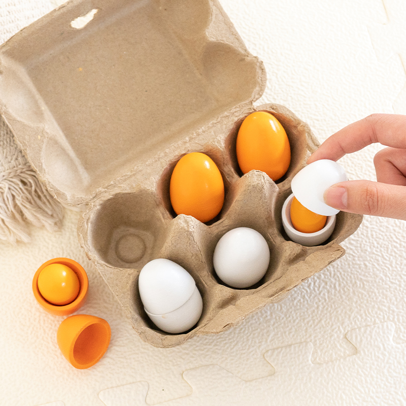 6 stuks houten eieren speelgoe - Baby Food Under 1 Year recensie en prijs
