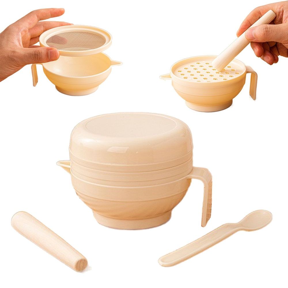 7-delige draagbare voedselslij - Baby Food Grinding Bowl recensie en prijs