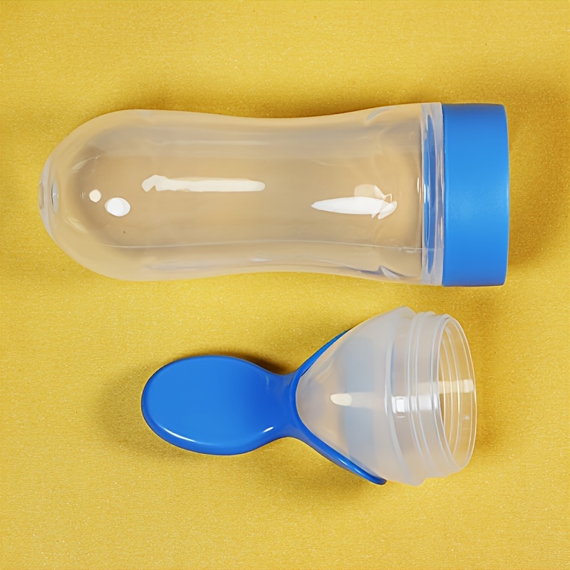 Siliconen babyfles met lepel,  - Baby Food Zone recensie en prijs