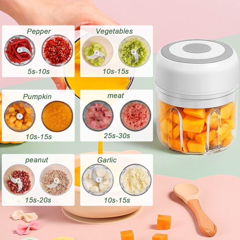 250ML elektrische knoflookmole - Baby Food Vegetables recensie en prijs