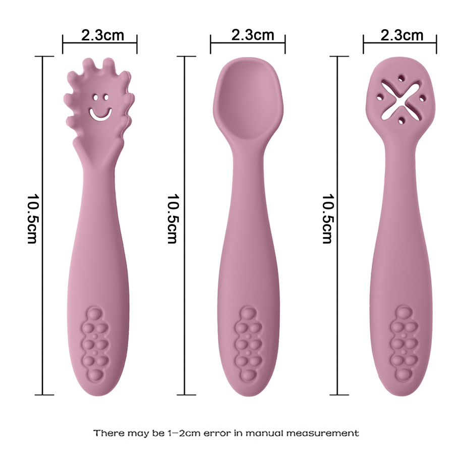 3PCS Schattige Baby Leren Lepe - Baby Food Utensils Set recensie en prijs