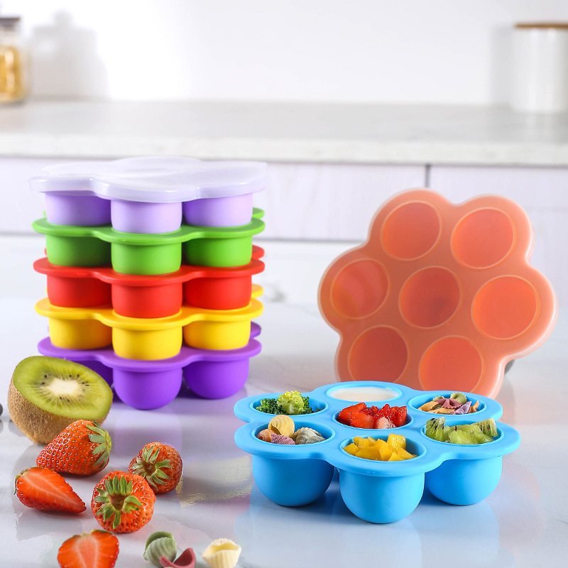 7-delige herbruikbare silicone - Baby Food Freezer Tray recensie en prijs