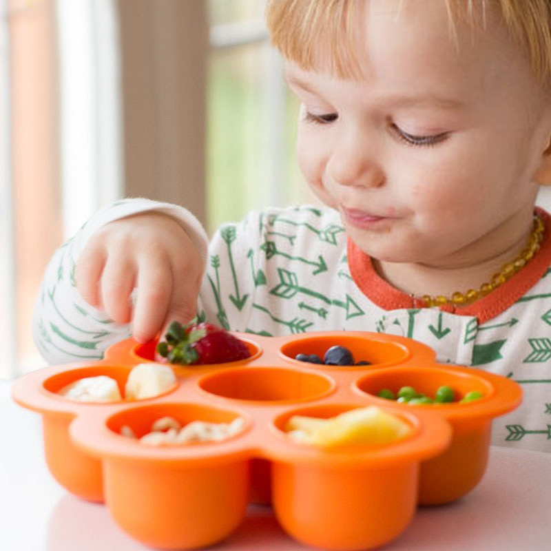 7-delige herbruikbare silicone - Baby Food Freezer Tray recensie en prijs