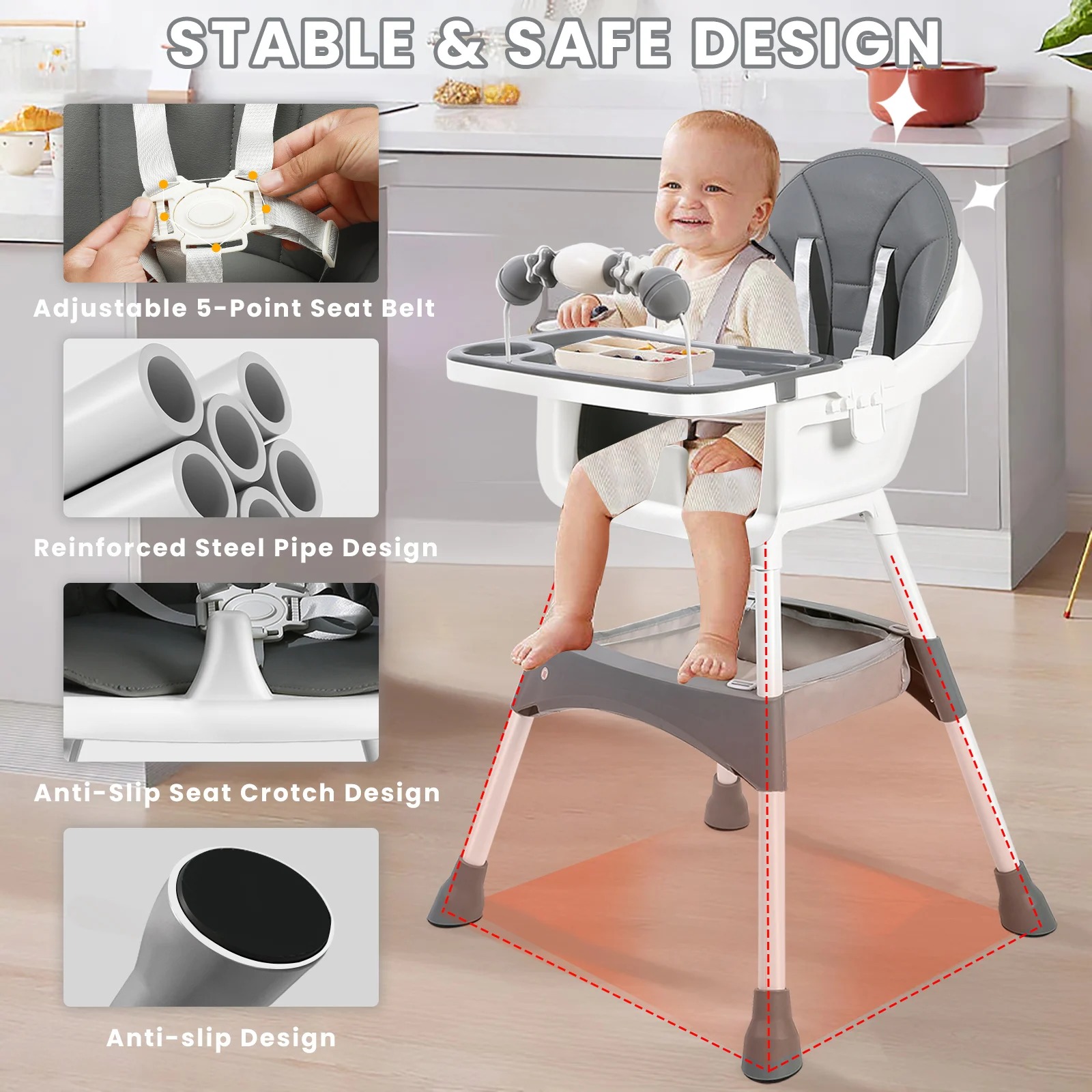 Verstelbare kinderstoel – Ombo - Baby Food Freezer Tray recensie en prijs