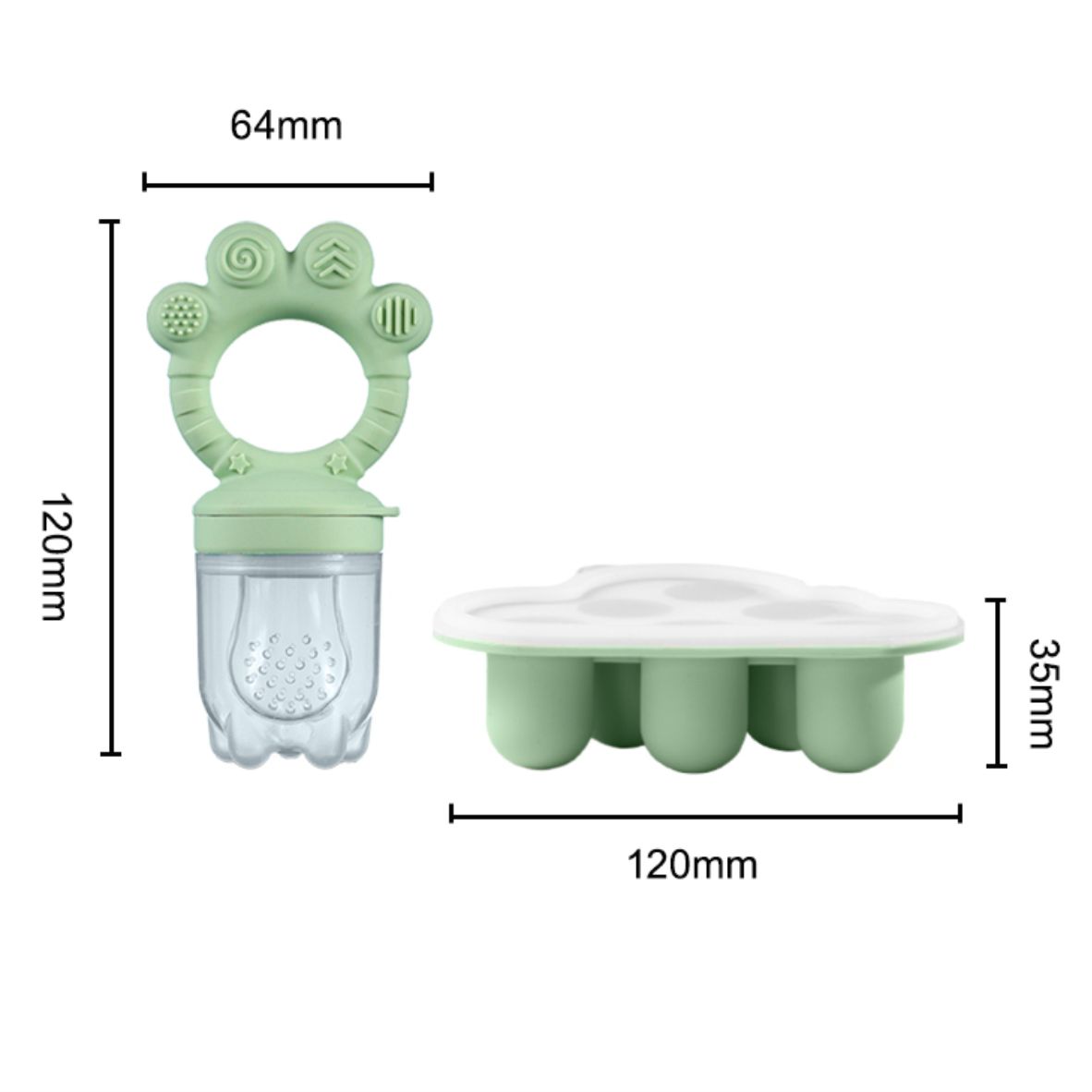 Baby Fruit Food Feeder & Freez - Baby Food Freezer Tray recensie en prijs